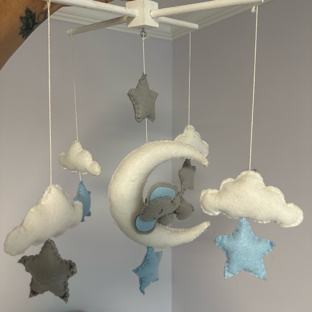 Baby Mobile with Clouds and Stars